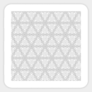 qbert snowflake pattern Sticker